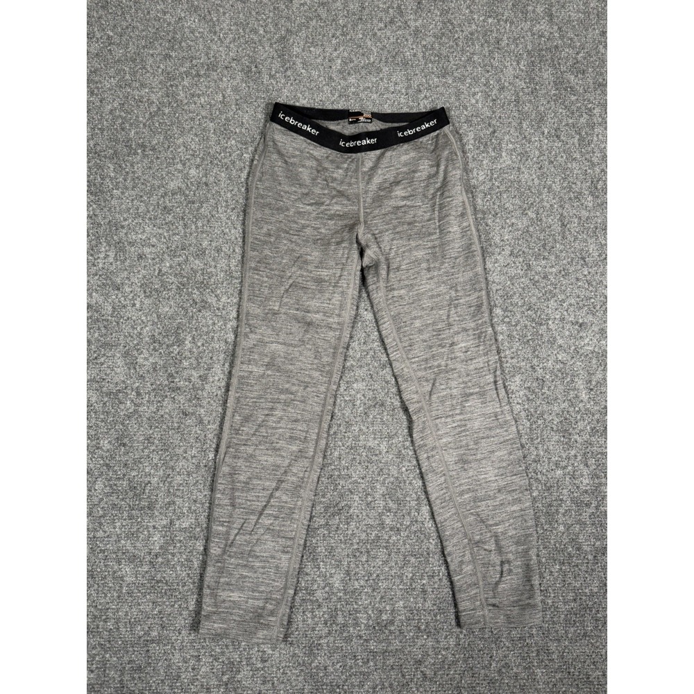 ICEBREAKER MERINO Lightweight Unisex Kids‎ Gray Leggings Size 8 Years